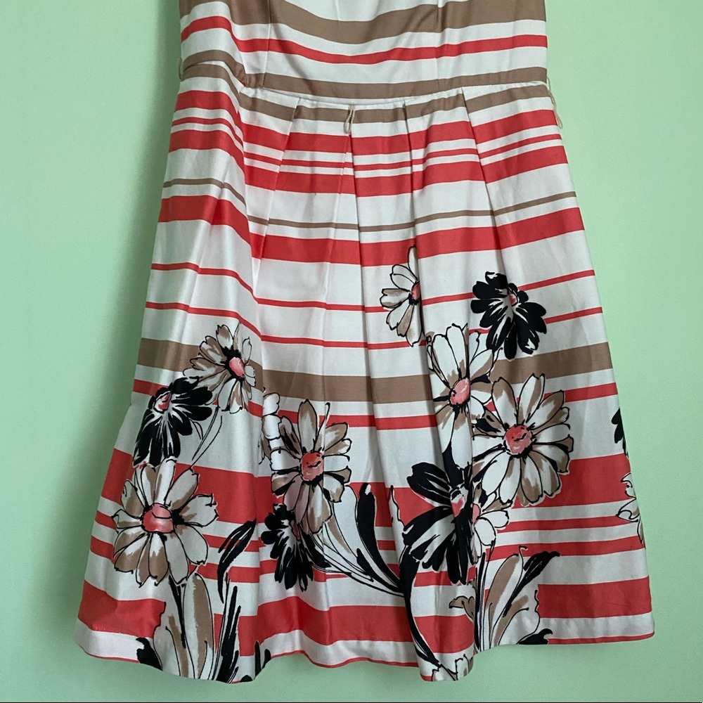 BCX Striped Floral Dress Size 1 Juniors - Picture 3 of 10